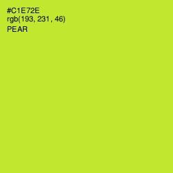 #C1E72E - Pear Color Image