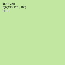 #C1E7A0 - Reef Color Image