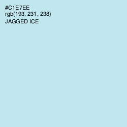 #C1E7EE - Jagged Ice Color Image