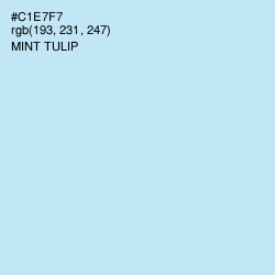 #C1E7F7 - Mint Tulip Color Image