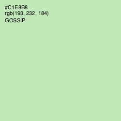 #C1E8B8 - Gossip Color Image