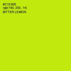 #C1E90E - Bitter Lemon Color Image