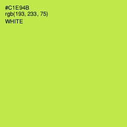 #C1E94B - Wattle Color Image