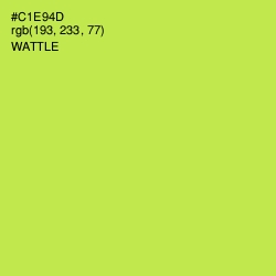 #C1E94D - Wattle Color Image