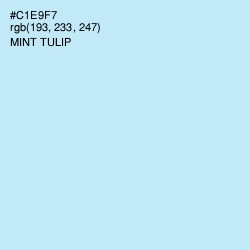 #C1E9F7 - Mint Tulip Color Image