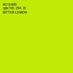 #C1EA09 - Bitter Lemon Color Image