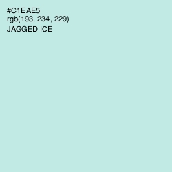 #C1EAE5 - Jagged Ice Color Image