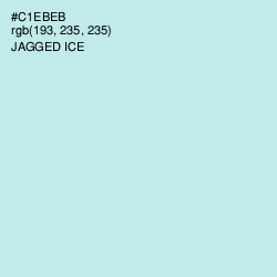 #C1EBEB - Jagged Ice Color Image