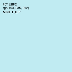 #C1EBF2 - Mint Tulip Color Image