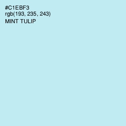 #C1EBF3 - Mint Tulip Color Image