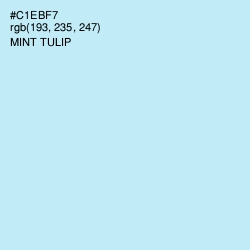 #C1EBF7 - Mint Tulip Color Image