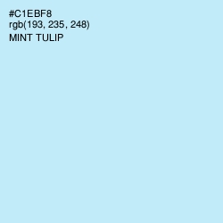 #C1EBF8 - Mint Tulip Color Image