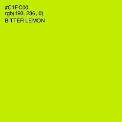 #C1EC00 - Bitter Lemon Color Image