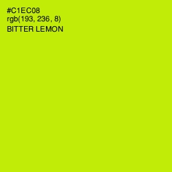 #C1EC08 - Bitter Lemon Color Image