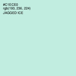 #C1ECE0 - Jagged Ice Color Image