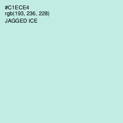 #C1ECE4 - Jagged Ice Color Image