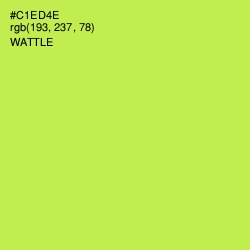 #C1ED4E - Wattle Color Image