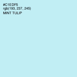 #C1EDF5 - Mint Tulip Color Image