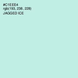 #C1EEE4 - Jagged Ice Color Image