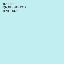 #C1EEF1 - Mint Tulip Color Image