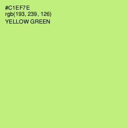 #C1EF7E - Yellow Green Color Image