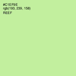 #C1EF9E - Reef Color Image