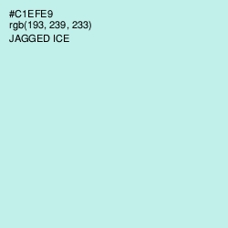 #C1EFE9 - Jagged Ice Color Image