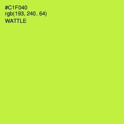 #C1F040 - Wattle Color Image