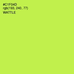#C1F04D - Wattle Color Image