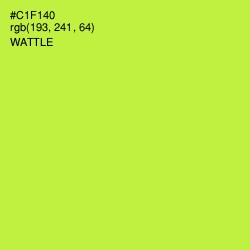 #C1F140 - Wattle Color Image