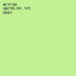 #C1F193 - Reef Color Image