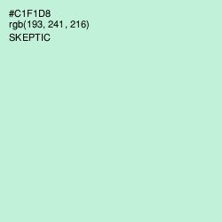 #C1F1D8 - Skeptic Color Image