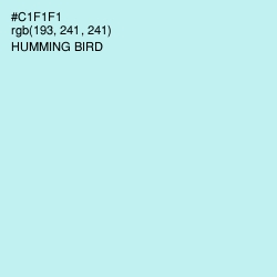 #C1F1F1 - Humming Bird Color Image