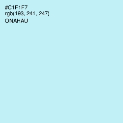 #C1F1F7 - Onahau Color Image
