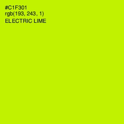 #C1F301 - Electric Lime Color Image