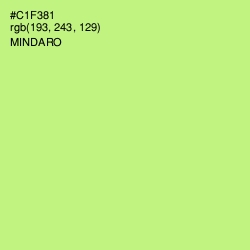 #C1F381 - Mindaro Color Image