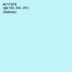 #C1F3FB - Onahau Color Image