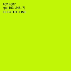 #C1F607 - Electric Lime Color Image