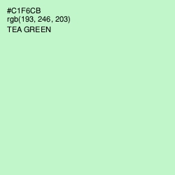 #C1F6CB - Tea Green Color Image