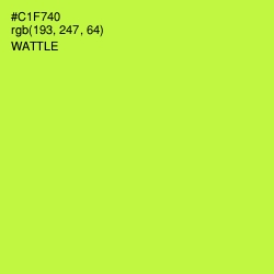 #C1F740 - Wattle Color Image