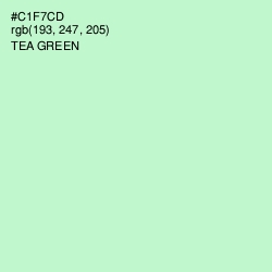 #C1F7CD - Tea Green Color Image