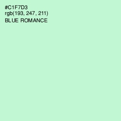 #C1F7D3 - Blue Romance Color Image