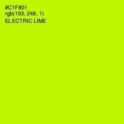 #C1F801 - Electric Lime Color Image