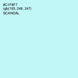 #C1F8F7 - Scandal Color Image