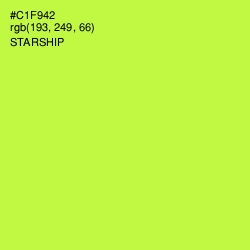 #C1F942 - Starship Color Image