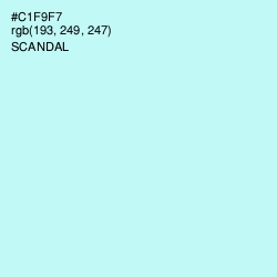 #C1F9F7 - Scandal Color Image