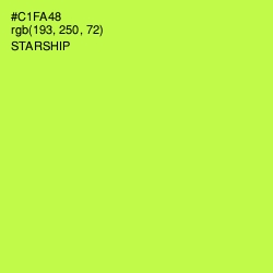 #C1FA48 - Starship Color Image