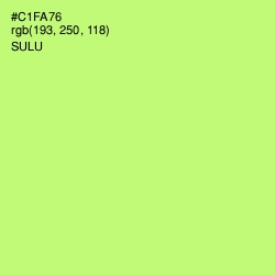 #C1FA76 - Sulu Color Image