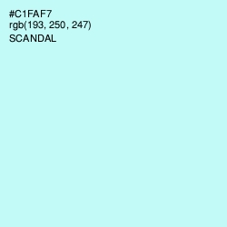 #C1FAF7 - Scandal Color Image