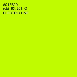 #C1FB00 - Electric Lime Color Image